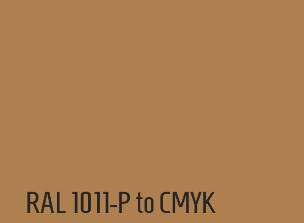 RAL 1011-P to CMYK