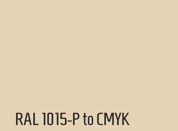 RAL 1015-P to CMYK