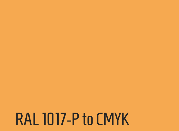 RAL 1017-P to CMYK