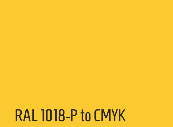 RAL 1018-P to CMYK