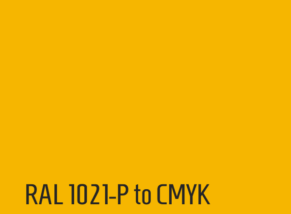 RAL 1021-P to CMYK