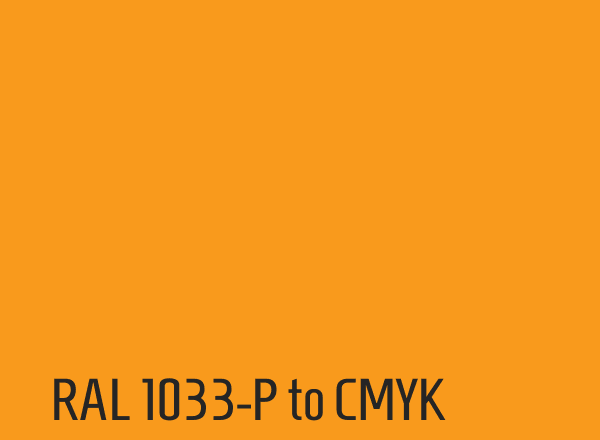 RAL 1033-P to CMYK
