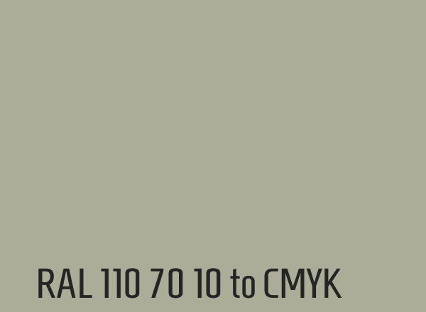 RAL 110 70 10 to CMYK