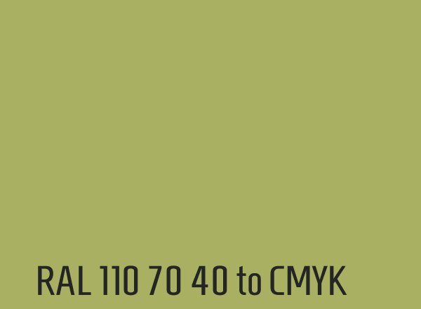 RAL 110 70 40 to CMYK