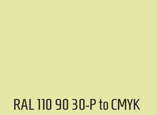 RAL 110 90 30-P to CMYK