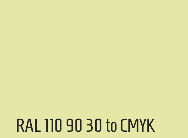 RAL 110 90 30 to CMYK