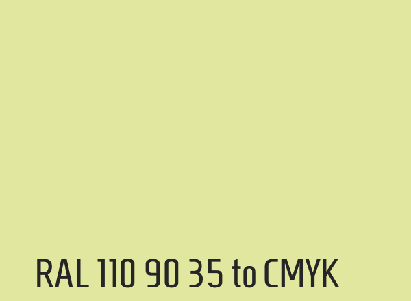 RAL 110 90 35 to CMYK