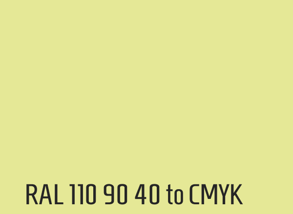 RAL 110 90 40 to CMYK