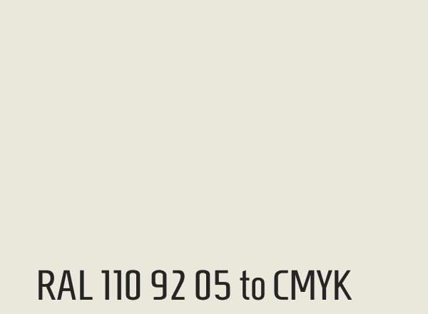 RAL 110 92 05 to CMYK