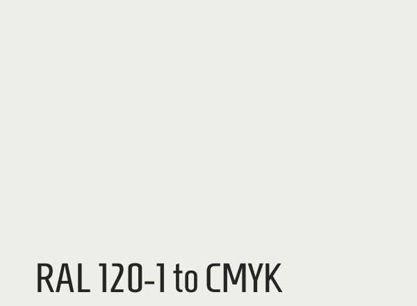 RAL 120-1 to CMYK