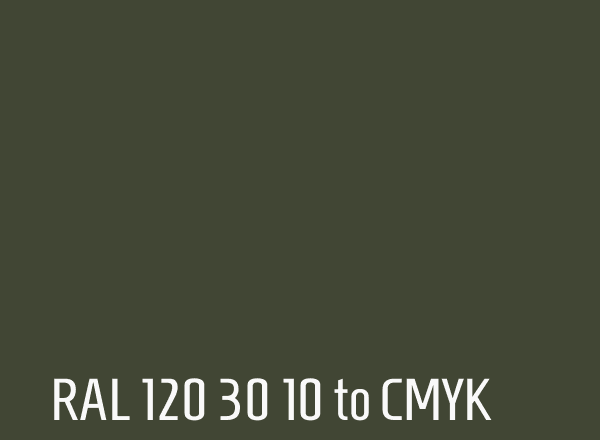 RAL 120 30 10 to CMYK
