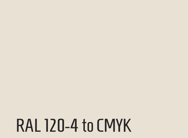 RAL 120-4 to CMYK