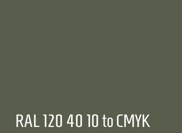 RAL 120 40 10 to CMYK