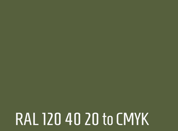 RAL 120 40 20 to CMYK