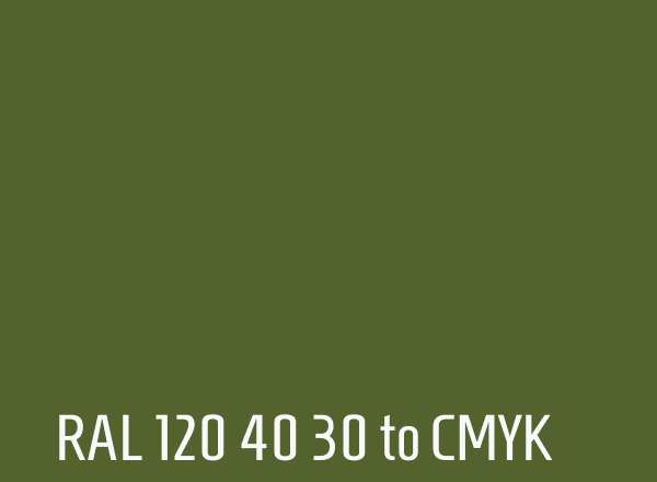 RAL 120 40 30 to CMYK