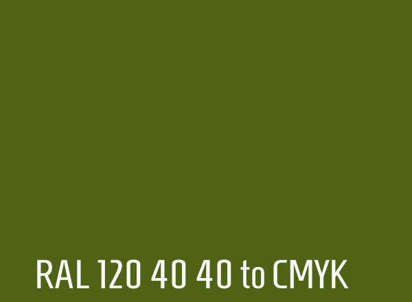 RAL 120 40 40 to CMYK