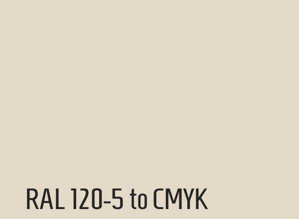 RAL 120-5 to CMYK