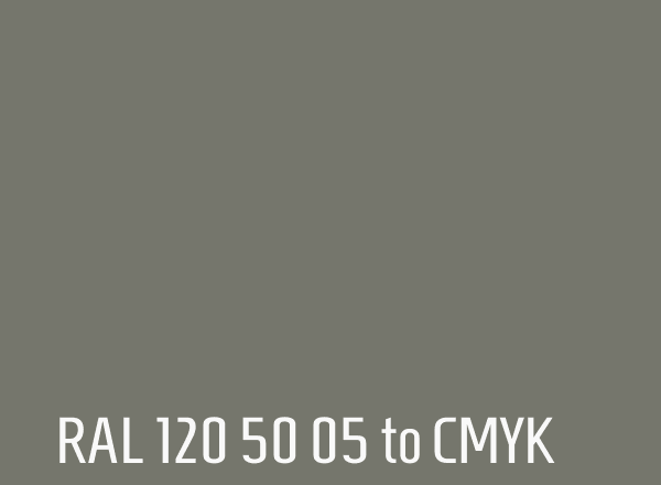 RAL 120 50 05 to CMYK