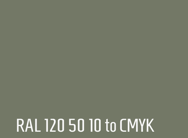 RAL 120 50 10 to CMYK