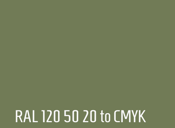 RAL 120 50 20 to CMYK