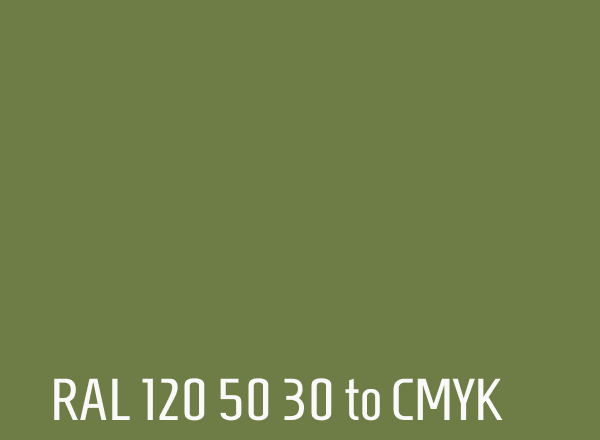 RAL 120 50 30 to CMYK
