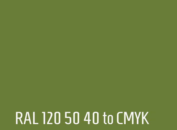 RAL 120 50 40 to CMYK