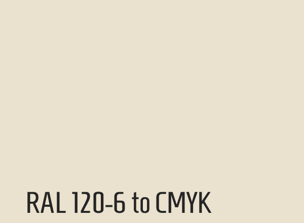RAL 120-6 to CMYK