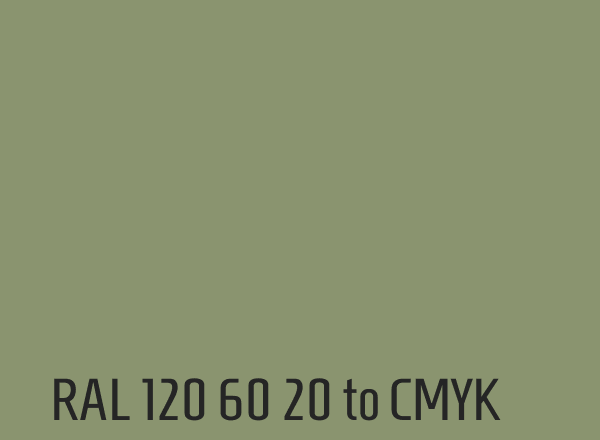 RAL 120 60 20 to CMYK