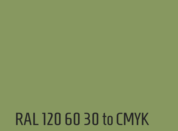 RAL 120 60 30 to CMYK