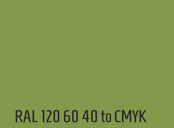 RAL 120 60 40 to CMYK