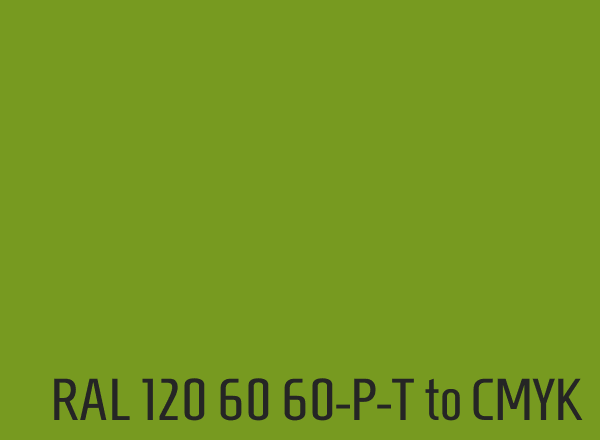 RAL 120 60 60-P-T to CMYK