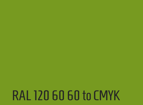 RAL 120 60 60 to CMYK