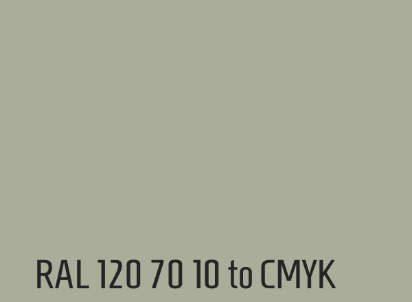 RAL 120 70 10 to CMYK