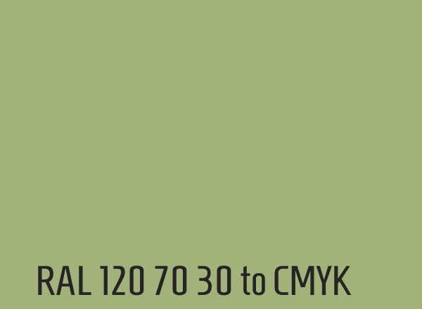 RAL 120 70 30 to CMYK