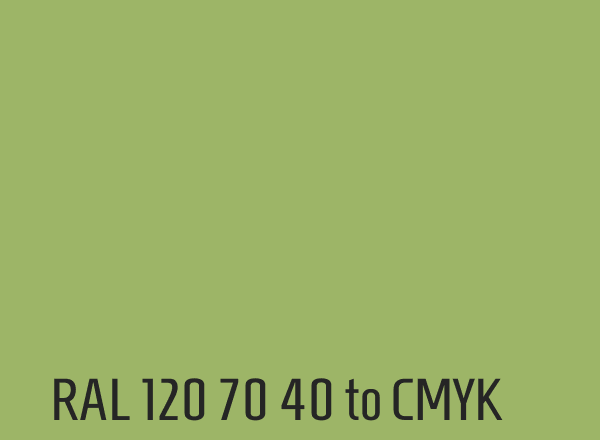 RAL 120 70 40 to CMYK