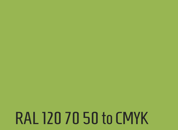 RAL 120 70 50 to CMYK