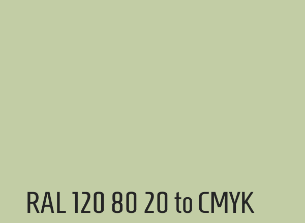 RAL 120 80 20 to CMYK