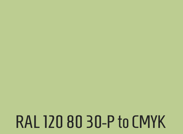 RAL 120 80 30-P to CMYK