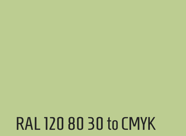 RAL 120 80 30 to CMYK