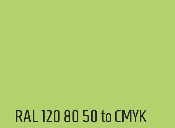RAL 120 80 50 to CMYK