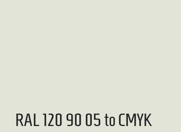RAL 120 90 05 to CMYK