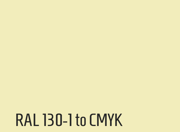 RAL 130-1 to CMYK