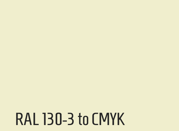 RAL 130-3 to CMYK