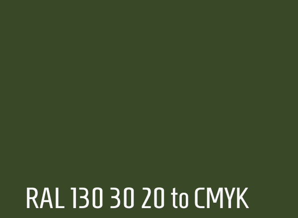 RAL 130 30 20 to CMYK