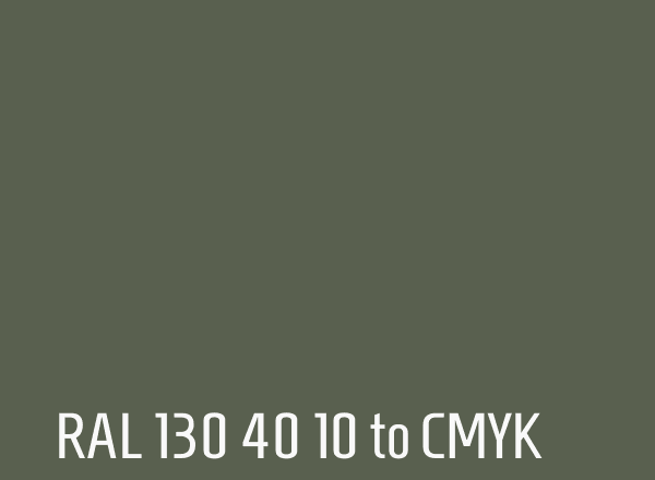 RAL 130 40 10 to CMYK