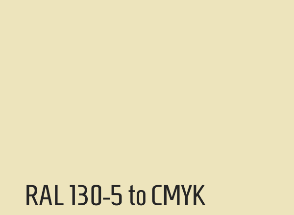 RAL 130-5 to CMYK