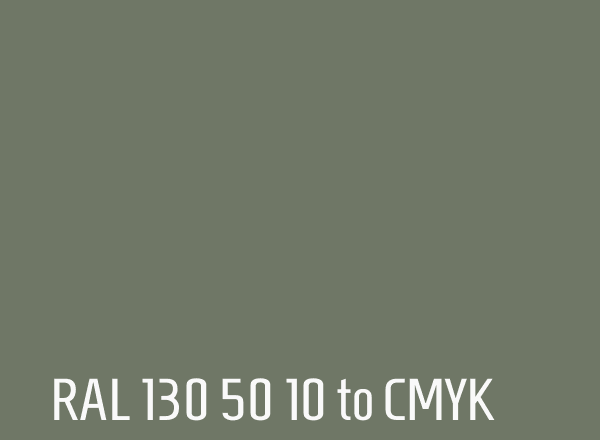 RAL 130 50 10 to CMYK