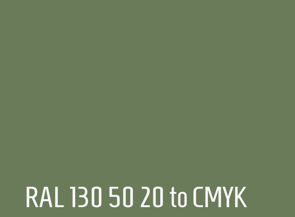 RAL 130 50 20 to CMYK