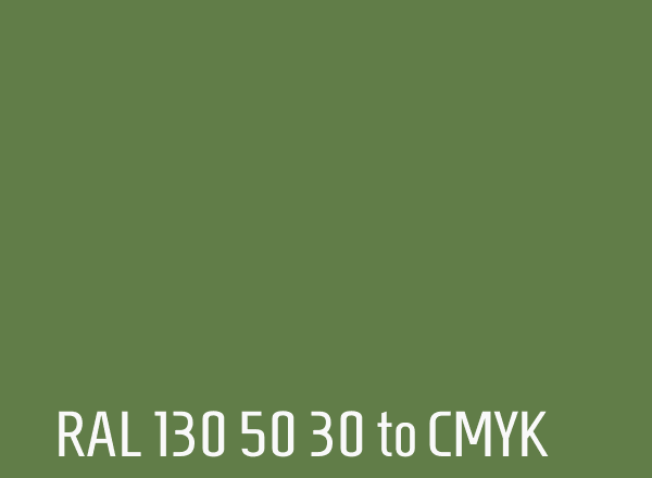 RAL 130 50 30 to CMYK