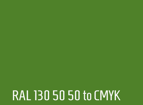 RAL 130 50 50 to CMYK